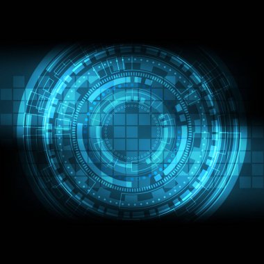 soyut fütüristik teknoloji arka plan vektör çizim