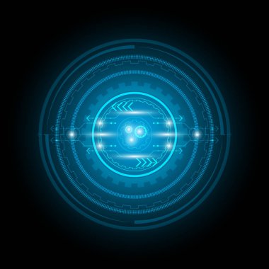 soyut fütüristik teknoloji arka plan vektör çizim