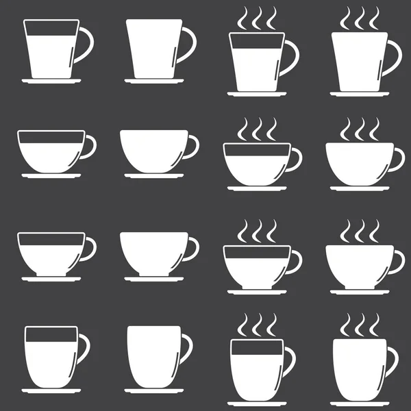 Koffie Beker Pictogram Lijn Pictogram Vector — Stockvector