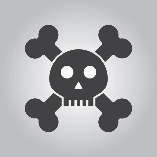 Skull Icon Vector Illustration Design — Stock Vector