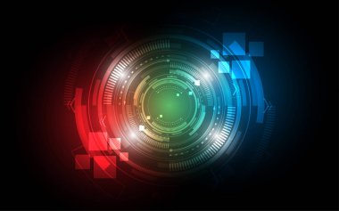 Soyut teknoloji arka plan Yüksek teknoloji iletişim konsepti yenilik arka plan çizimi