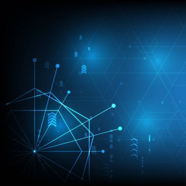 Soyut teknoloji arka plan Yüksek teknoloji iletişim konsepti yenilik arka plan çizimi