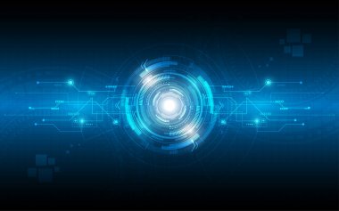 Soyut teknoloji arka plan Yüksek teknoloji iletişim konsepti yenilik arka plan çizimi