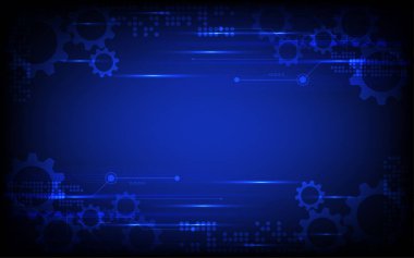 Soyut teknolojik altyapı yüksek teknoloji iletişim kavramı fütüristik yenilik arka plan vektör çizim