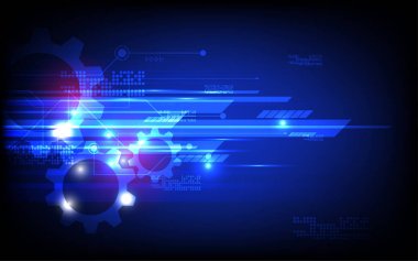 Soyut teknolojik altyapı yüksek teknoloji iletişim kavramı fütüristik yenilik arka plan vektör çizim