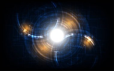 Dijital futuristik arka plan