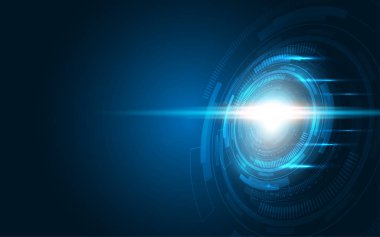  Fütüristik teknoloji arka planda. Teknolojik yenilik..