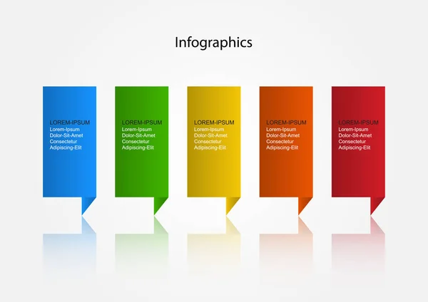 Vetor de design infográfico Passos ou processos de conceito de negócios podem ser usados para layout de fluxo de trabalho, diagrama, relatório anual, web design — Vetor de Stock