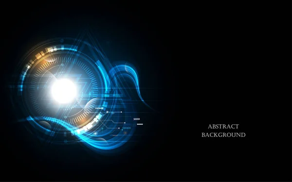 Abstracte technische achtergrond Hi-tech communicatie concept futuristische digitale innovatie achtergrond vectorillustratie — Stockvector