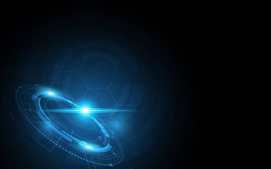 Soyut teknoloji arka plan Yüksek teknoloji iletişim konsepti yenilik arka plan çizimi