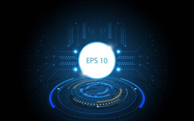 Soyut teknoloji arka plan iletişim kavramı fütüristik dijital yenilik arka plan vektör çizim