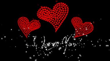 Düğün ve Sevgililer kartı ile metin 