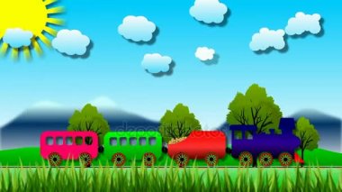 Çizgi film tren yolda ilmekledi