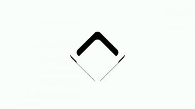 Soyut CGI hareketli grafikler ve beyaz ve siyah yuvarlak rakamları ile animasyonlu arka plan.