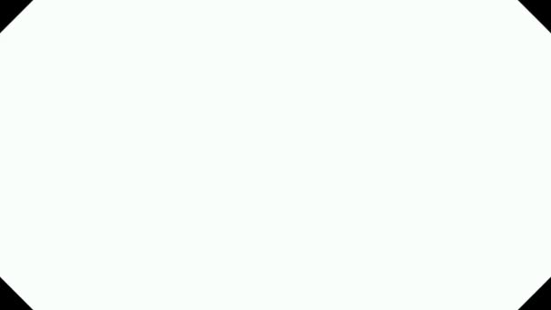 Graphiques de mouvement CGI abstraits et arrière-plan animé avec chiffres arrondis blancs et noirs .