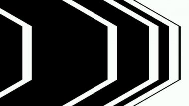 Soyut CGI hareketli grafikler ve beyaz ve siyah çokgen rakamları ile animasyonlu arka plan. Alfa maskesi