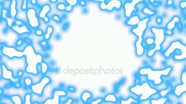 Fundo abstrato com azul brilhando faíscas bokeh como água. Animações suaves em loop. Com uma localização central para o seu logotipo / texto. Partículas bokeh azuis abstratas — Vídeo de Stock