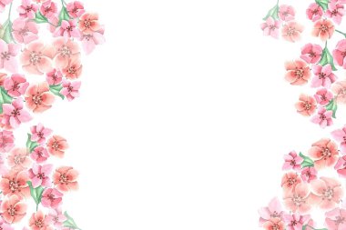 Kırmızı ve mavi çiçek deseni 