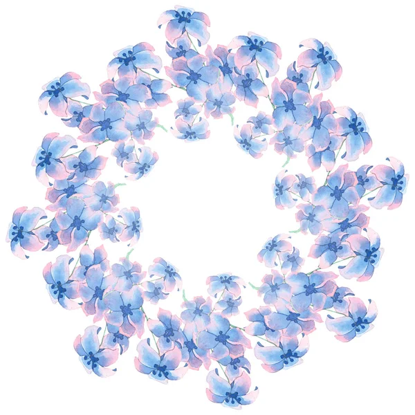 Round floral frame — Stock Photo, Image