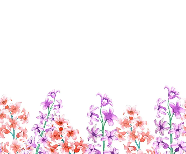Virágok Bell minta — Stock Fotó