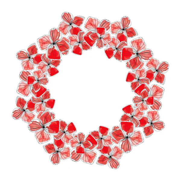 A Wreath Of Red Roses — Stock Photo, Image