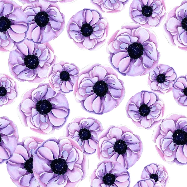 Floral seamless pattern with poppies — Stock Photo, Image