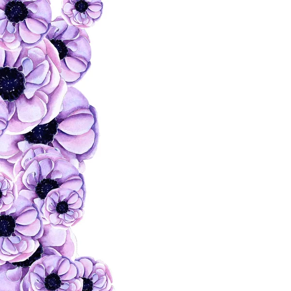 Pozadí akvarel dekorace květiny — Stock fotografie