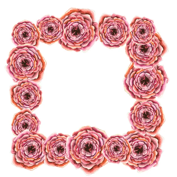 Patrón sin costura floral con rosas — Foto de Stock