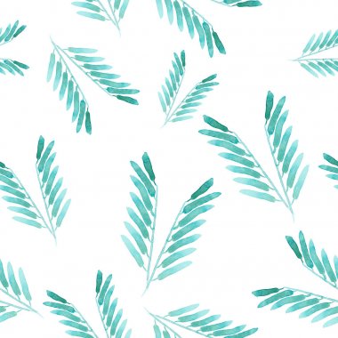 Çimen turkuaz suluboya