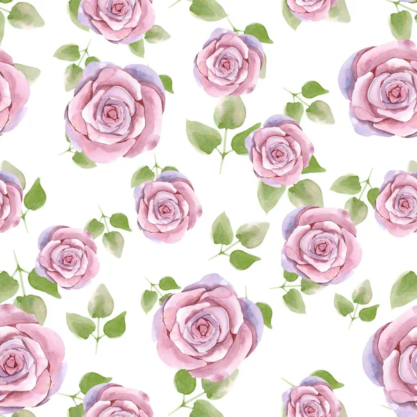 バラの花のシームレスなパターン — ストック写真