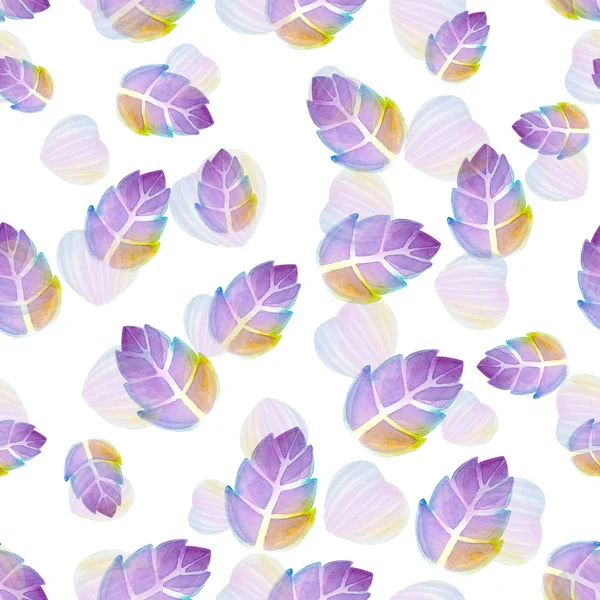 Leaves Watercolor Pattern — Stock Photo, Image