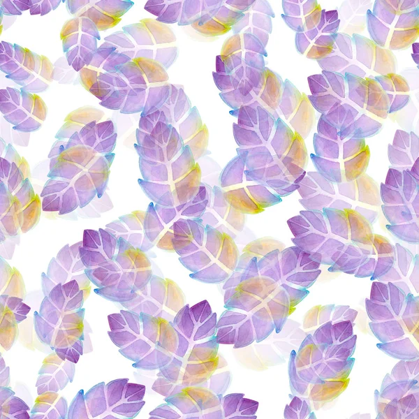 Leaves Watercolor Pattern — Stock Photo, Image