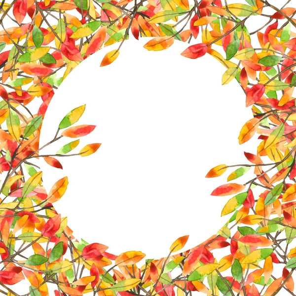 çerçeve rengi yaprakları ile