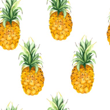 ananas yaprakları ile desen