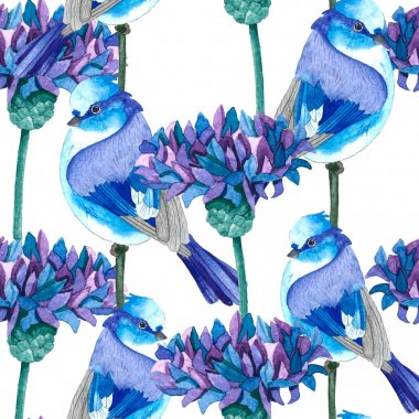 Peygamber ve kuşlar ile desen