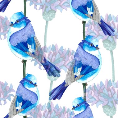 Peygamber ve kuşlar ile desen