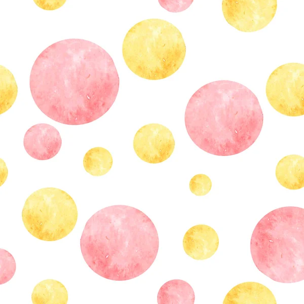 패턴 핑크와 노란색 반점 — 스톡 사진