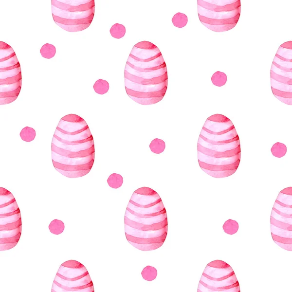 Kolorowe Jaja Bezszwowy Wzór Happy Koncepcja Wielkanoc Obrazek Stockowy