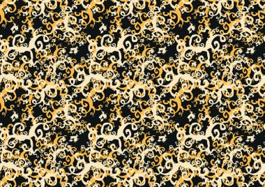 Raster doku tatil elemanlarından oluşan Cadılar Bayramı için