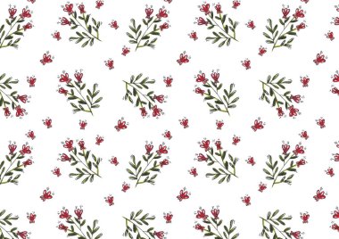 Çiçek deseni, raster doku