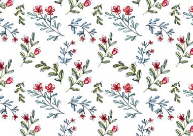 Çiçek deseni, raster doku