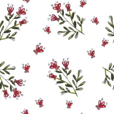 Çiçek deseni, raster doku