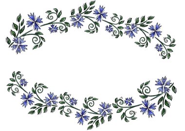 Kare boyalı çiçek