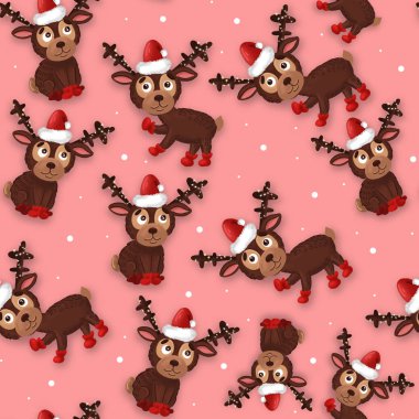 Yılbaşı desenli bir desen. Raster..