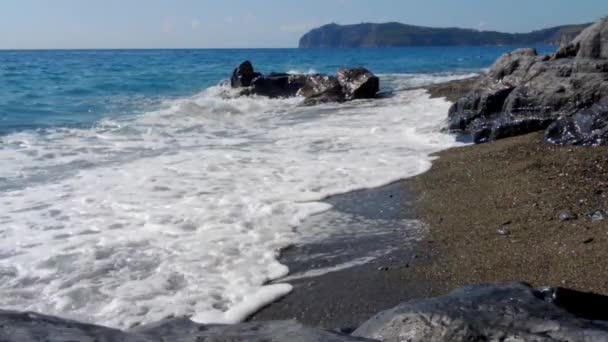 Beach of Marina di Camerota — Stock Video