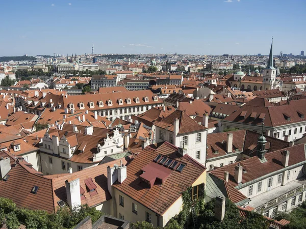 Vue aérienne de la vieille ville de Prague — Photo