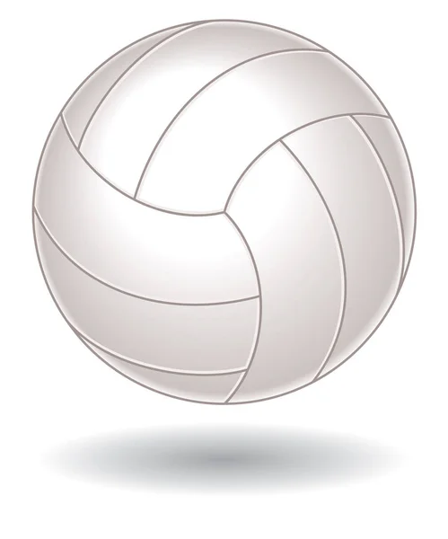 Volleyball isoliert auf weißem Hintergrund — Stockvektor