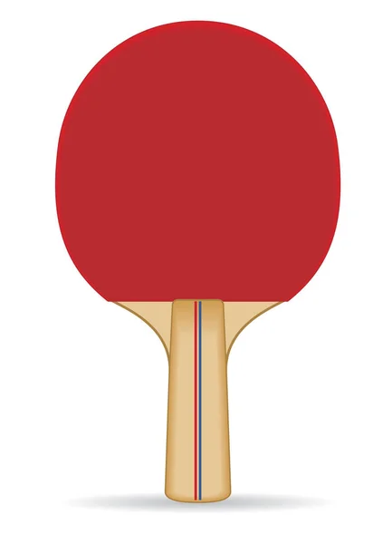 乒乓球桨, 红色 — 图库矢量图片