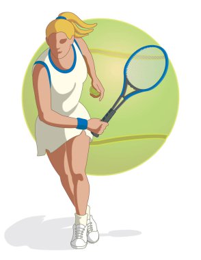 Tenis oyuncu erkek, bir tenis topu ve tenis raketi tenis topu ile arka planda tutan