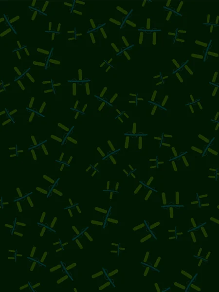 Абстрактный Темно Зеленый Фон Светло Зелеными Декоративными Элементами — стоковый вектор